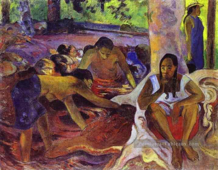 Les pêcheuses de Tahiti postimpressionnisme Primitivisme Paul Gauguin Peintures à l'huile